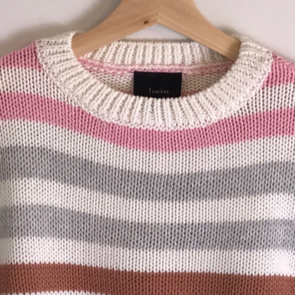 Playful Striped Cotton Sweater - Picture 8 of 8